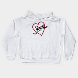 JRock Heart - White Kids Hoodie